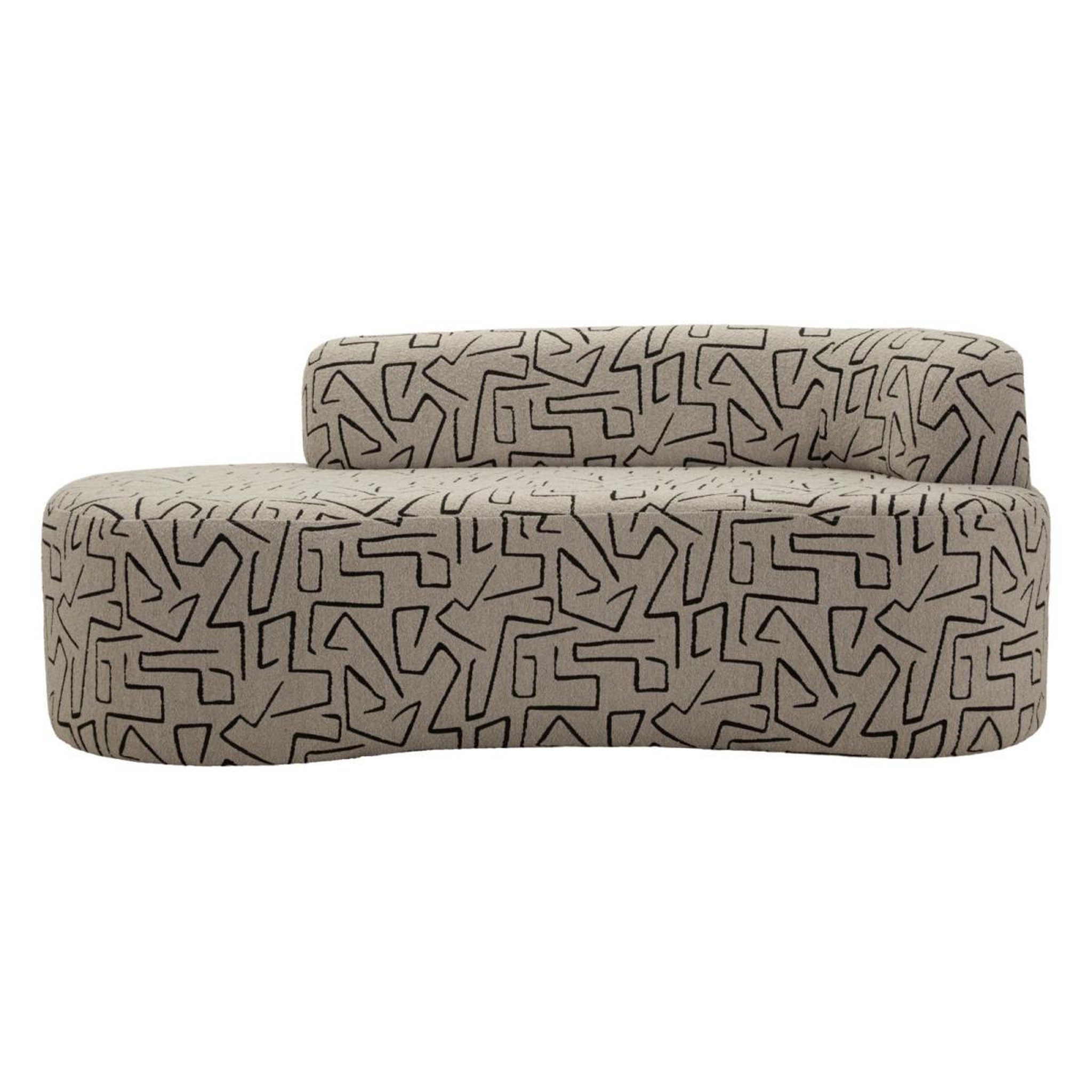 Voir la diapositive 2 : Paris Prix Canapé 2 places  nairobi  176cm beige & noir
