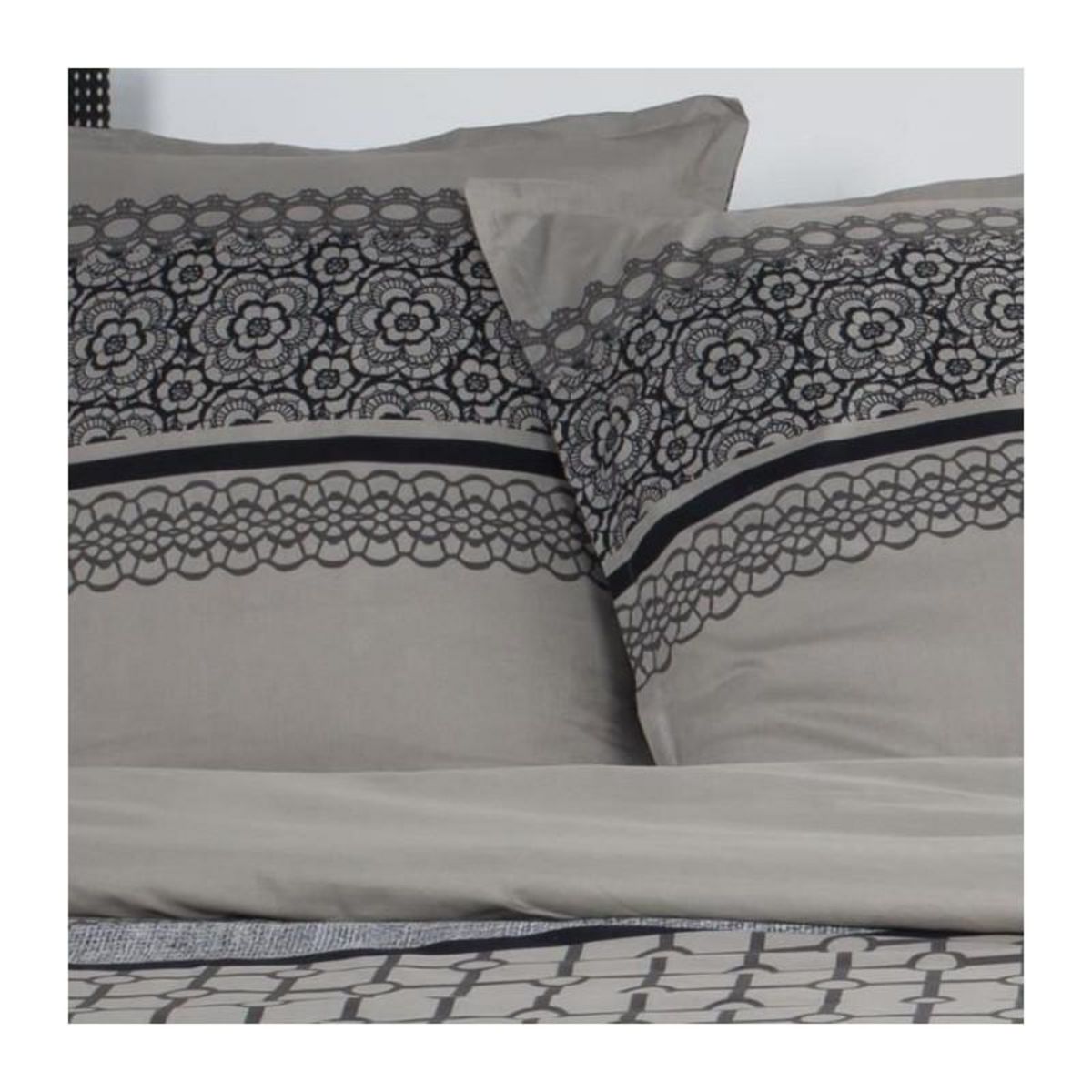 Today TODAY Parure de lit Coton 2 personnes - 200x200 cm - Imprime Rose Rosalie