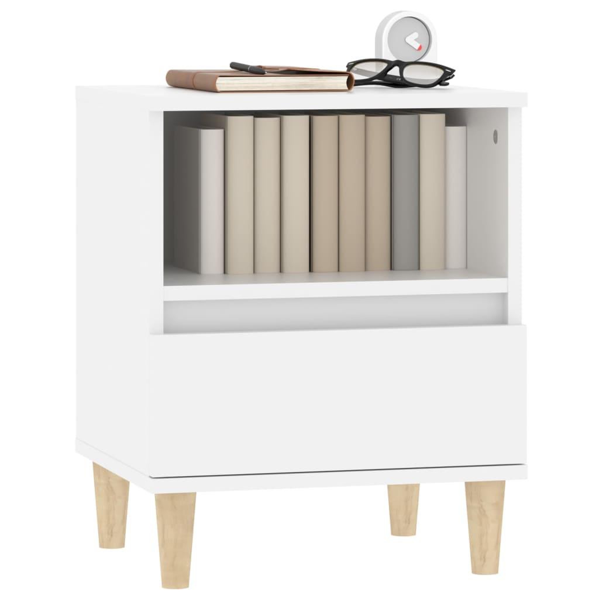 Voir la diapositive 4 : VIDAXL Tables de chevet 2 pcs Blanc 40x35x50 cm
