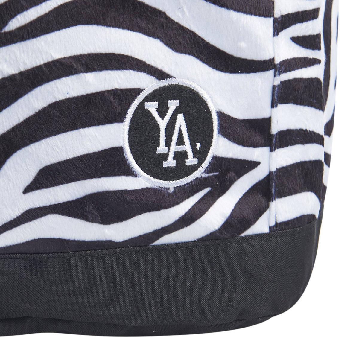 YOUNG'S ATTITUDE Sac à dos noir et blanc avec compartiment pour ordinateur motif zèbre