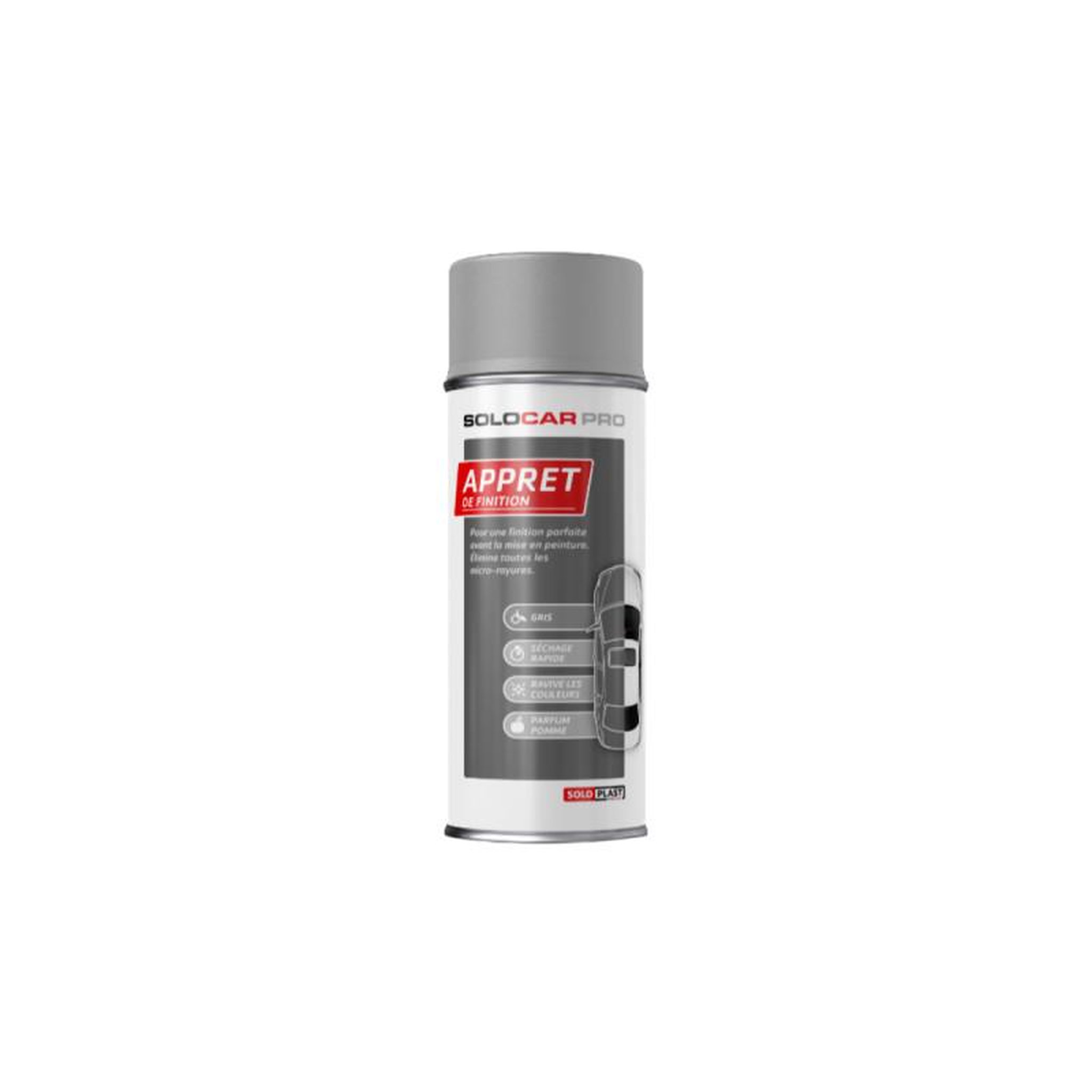 Soloplast Apprêt de finition aérosol solocar pro 400ml