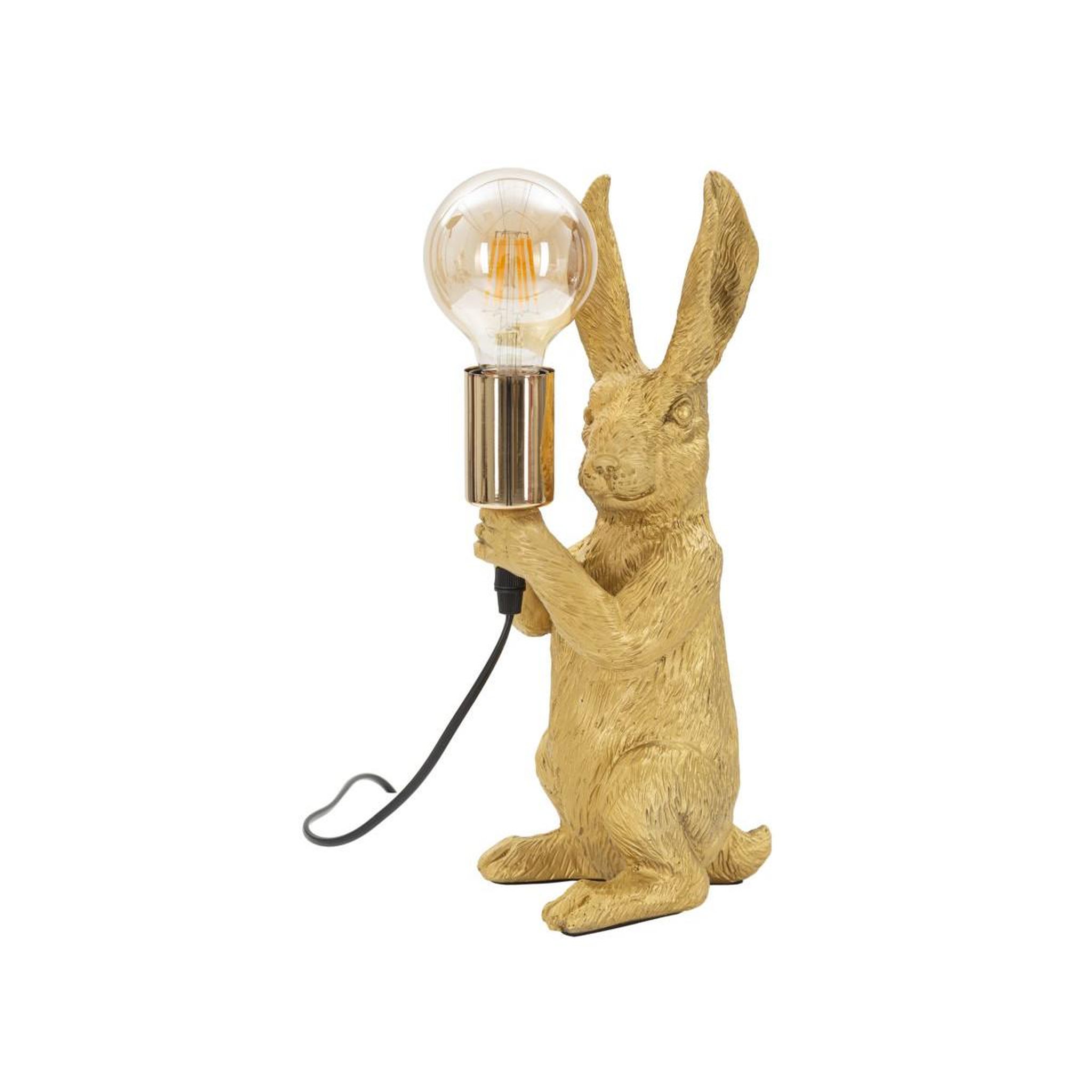 Paris Prix Lampe à poser en résine  rabbit  35cm or