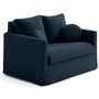 Voir la diapositive 3 : LISA DESIGN Serena - canapé droit déhoussable 2 places en velours