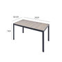 Voir la diapositive 4 : CONCEPT USINE Table de jardin 10 places en alu et plateau effet bois LAGOS