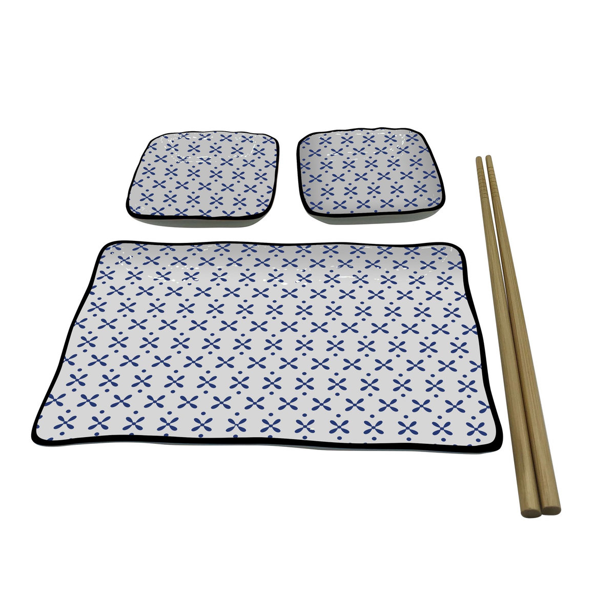 Coffret sushi 6 pièces en porcelaine 
