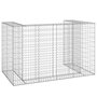 Voir la diapositive 5 : VIDAXL Mur en gabion pour poubelles Acier galvanise 180x100x110 cm