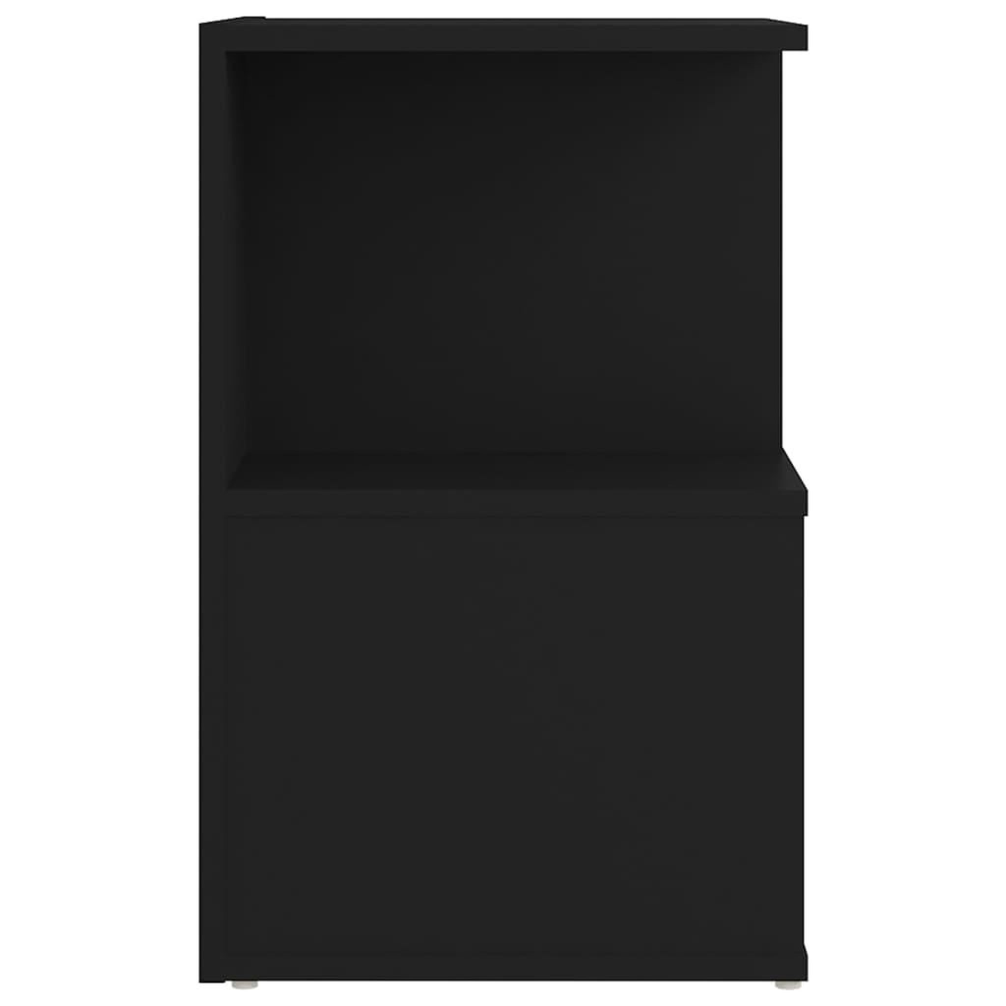 Voir la diapositive 5 : VIDAXL Table de chevet noir 35x35x55 cm bois ingenierie