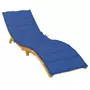VIDAXL Coussin de chaise longue bleu royal 200x70x3 cm tissu oxford