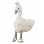 Voir la diapositive 1 : Paris Prix Peluche Enfant  Cygne  40cm Blanc & Argent