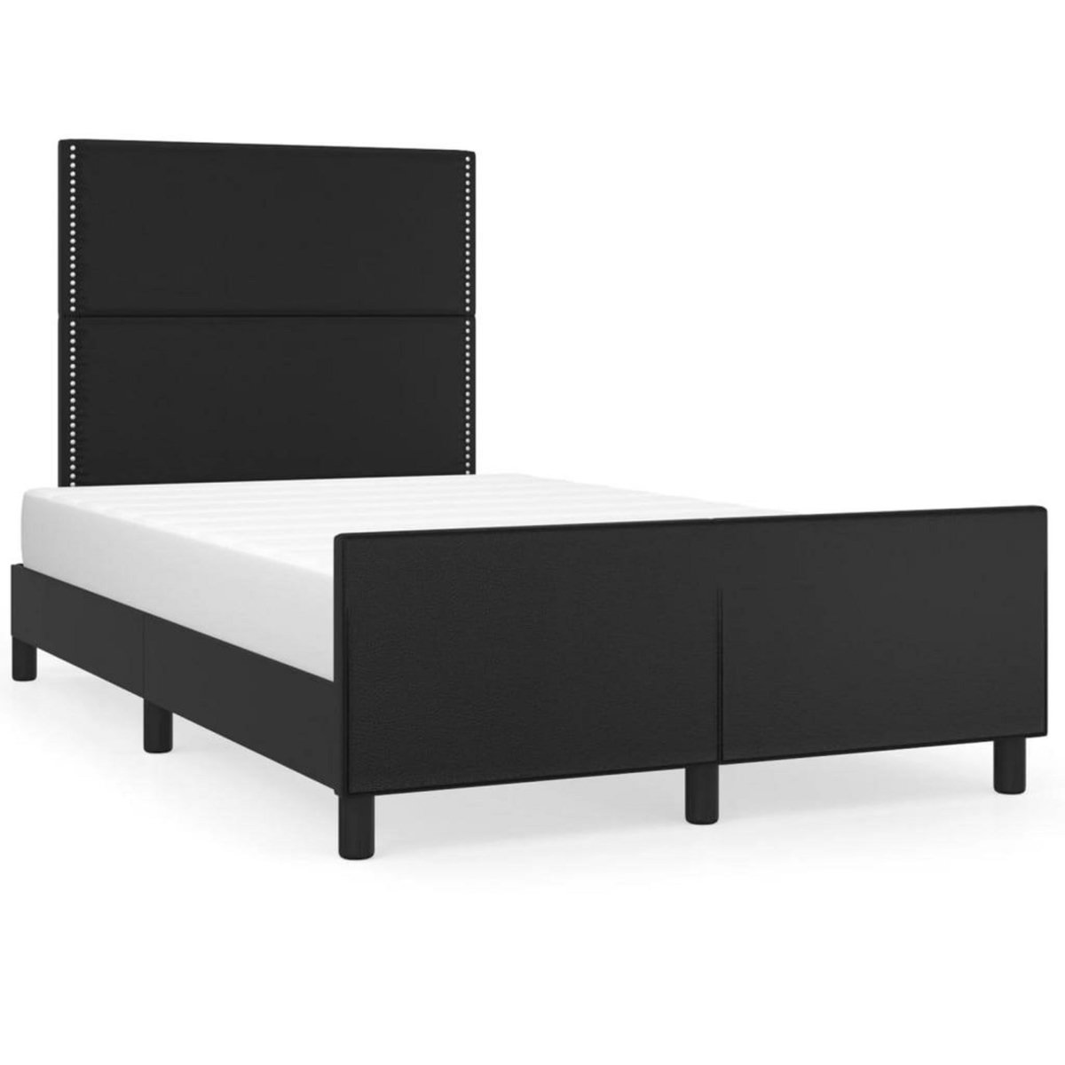 VIDAXL Cadre de lit sans matelas noir 120x200 cm similicuir