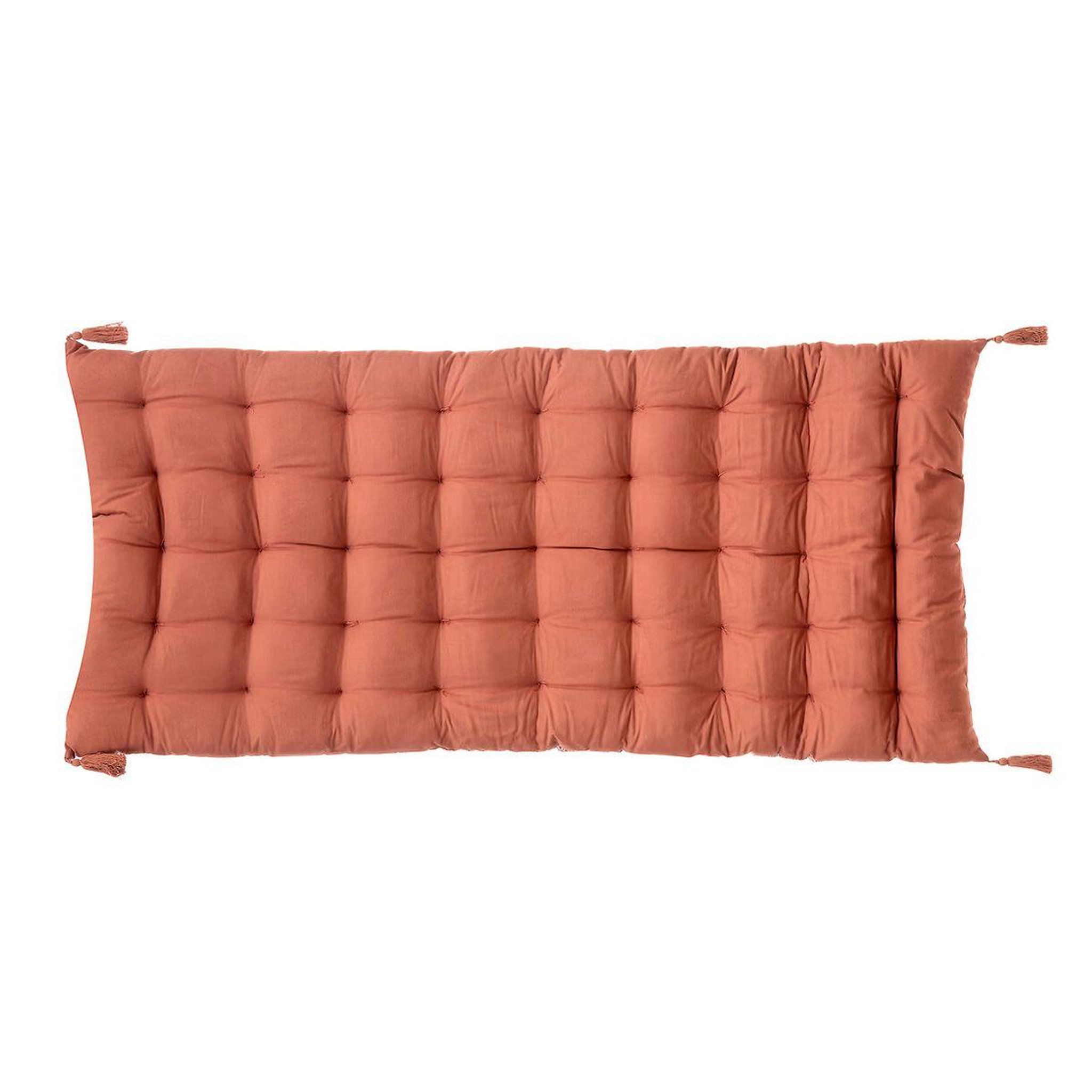 Voir la diapositive 2 : ATMOSPHERA Matelas de sol 4 pompons  otto  60x120cm terracotta
