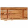 Voir la diapositive 5 : VIDAXL Etagere murale rectangulaire massif acacia bordure assortie