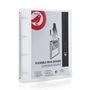 Voir la diapositive 1 : AUCHAN Classeur 24x32cm souple dos 40mm personnalisable blanc