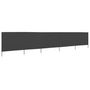 Voir la diapositive 2 : VIDAXL Paravent 5 panneaux Tissu 600 x 160 cm Anthracite