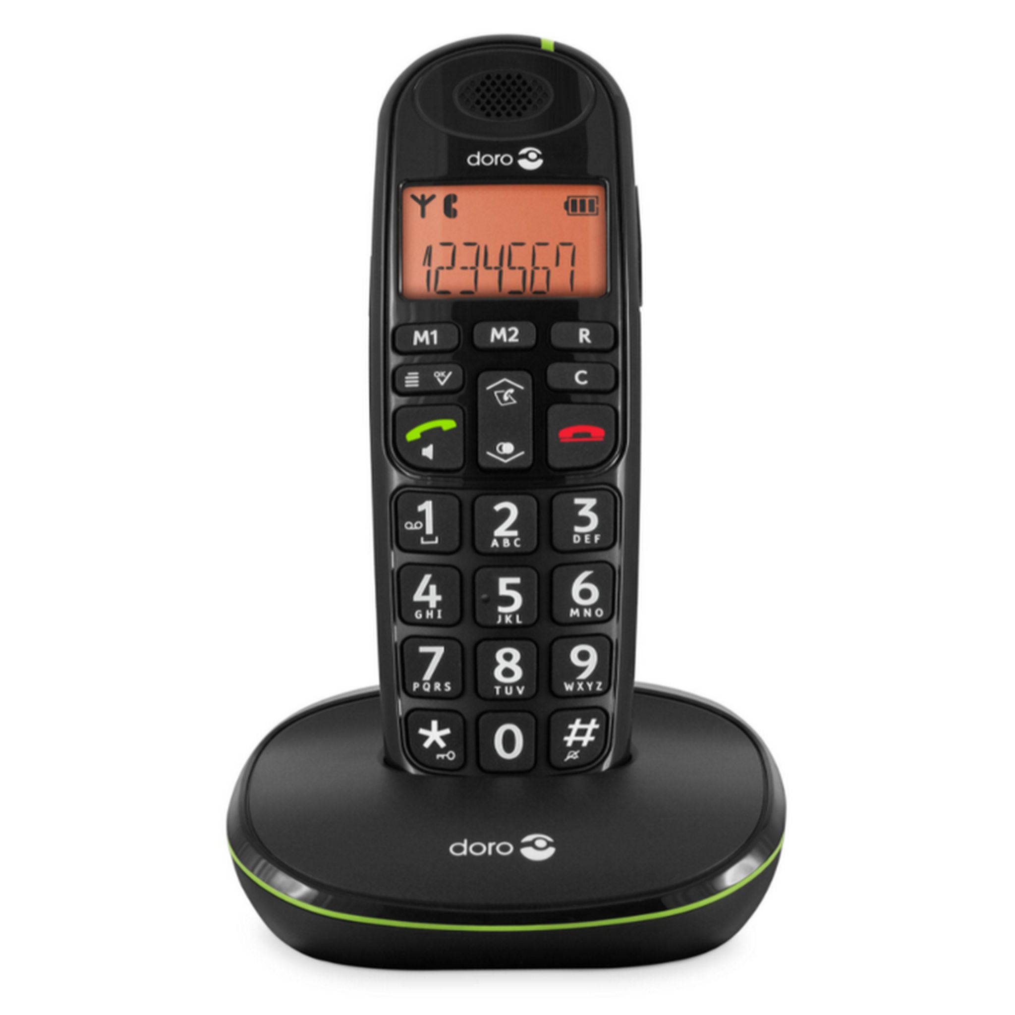 Doro Téléphone sans fil dect noir - DOROPHONEEASY100W