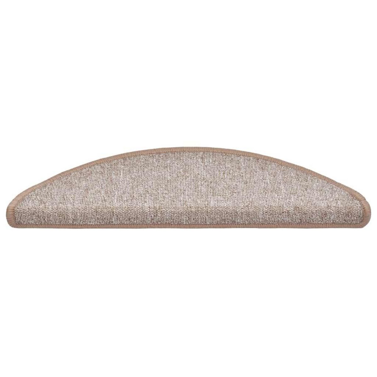 VIDAXL Tapis d'escalier 30 pcs marron 56x17x3 cm