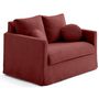Voir la diapositive 3 : LISA DESIGN Serena - canapé droit déhoussable 2 places en velours