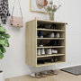 Voir la diapositive 3 : VIDAXL Armoire a chaussures Chene sonoma 60x35x70 cm Bois d'ingenierie