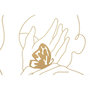 Voir la diapositive 2 : Paris Prix Décoration Murale Encadrée en Métal  Mains Visage  80cm Or