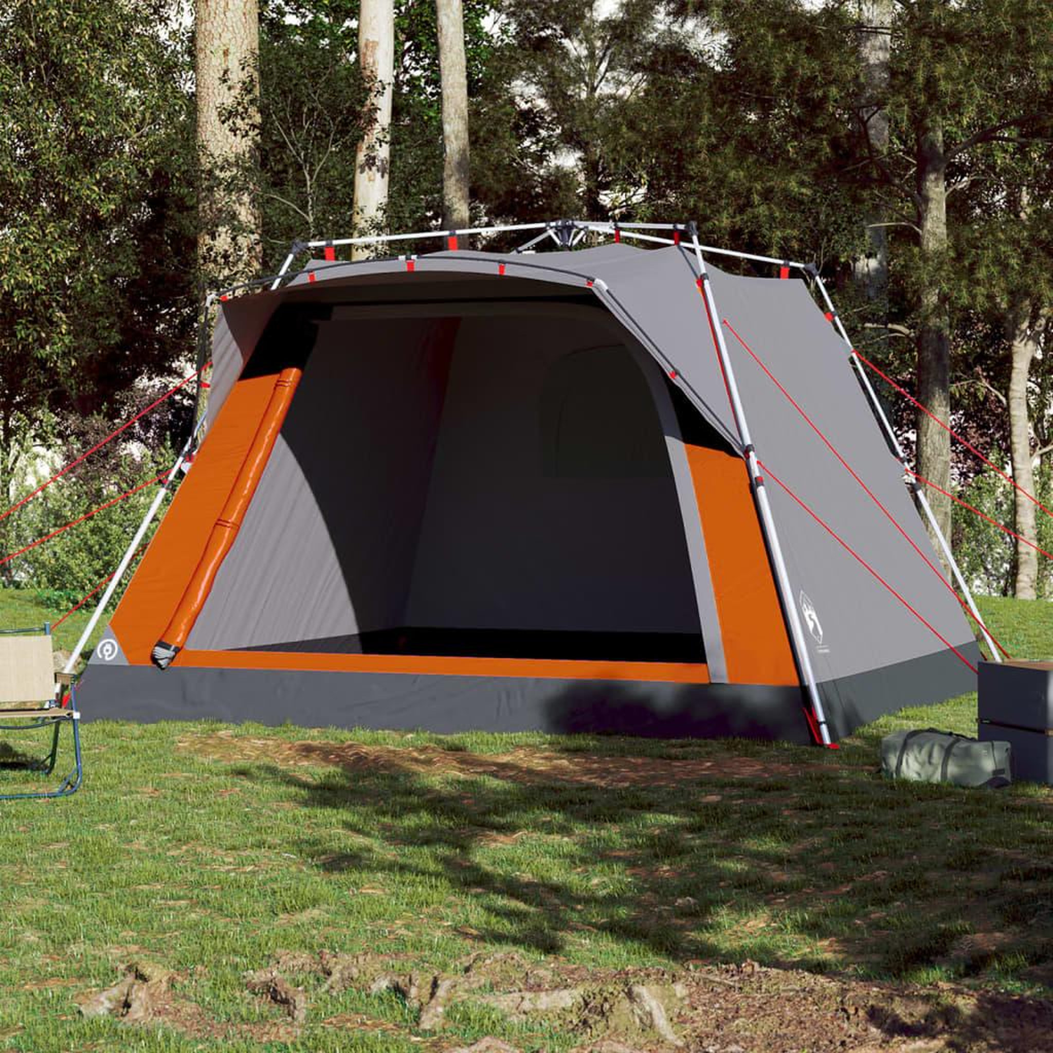 Voir la diapositive 3 : VIDAXL Tente de camping cabine 4 personnes liberation rapide