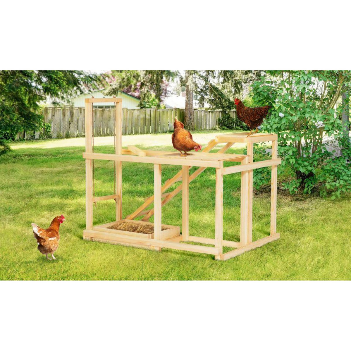 Jardikt Aire de jeux pour poules XXL