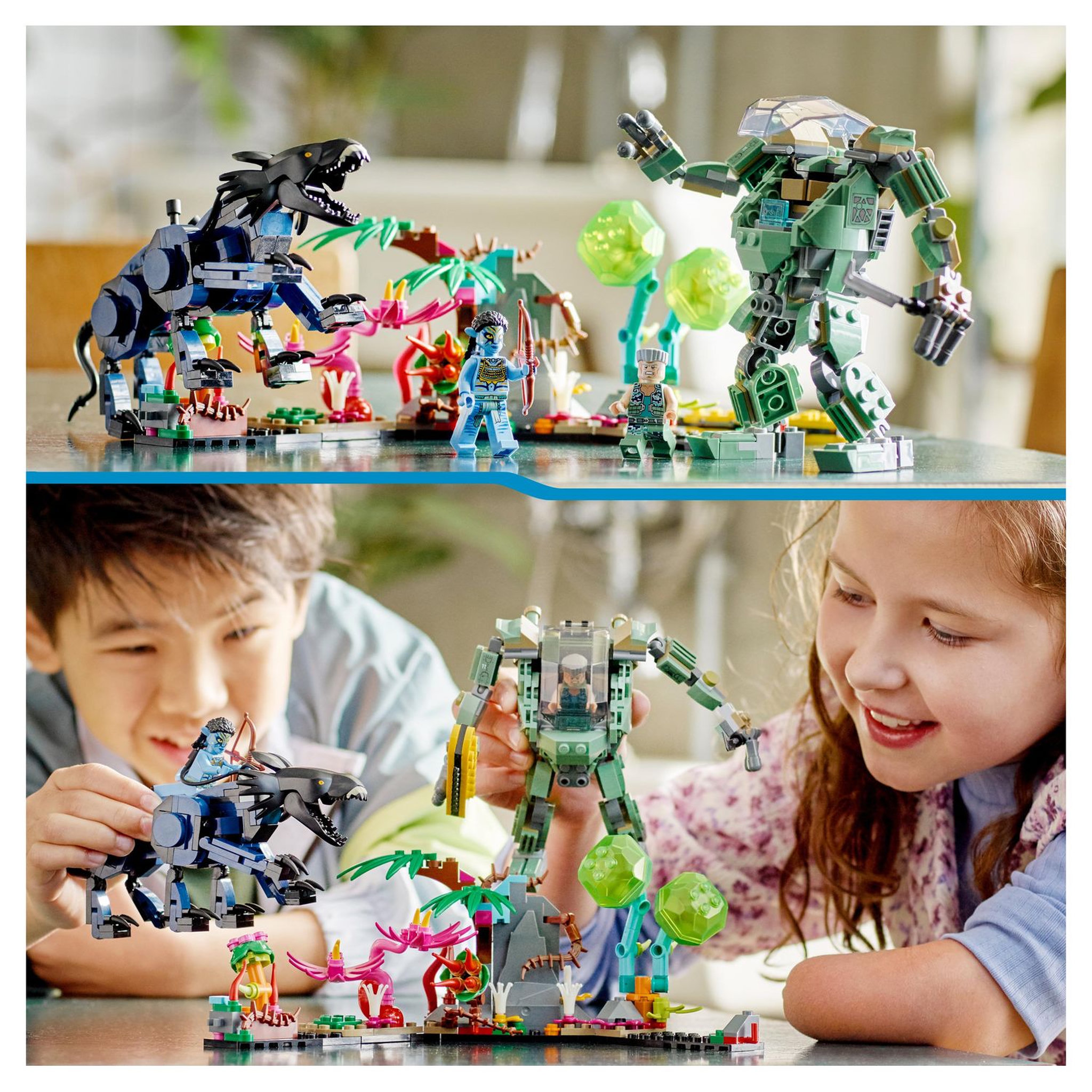 Voir la diapositive 9 : LEGO Avatar 75571 Neytiri et le Thanator vs. Quaritch dans l&rsquo;Exosquelette, Jouet de Construction, Figurine Robot, Pandora