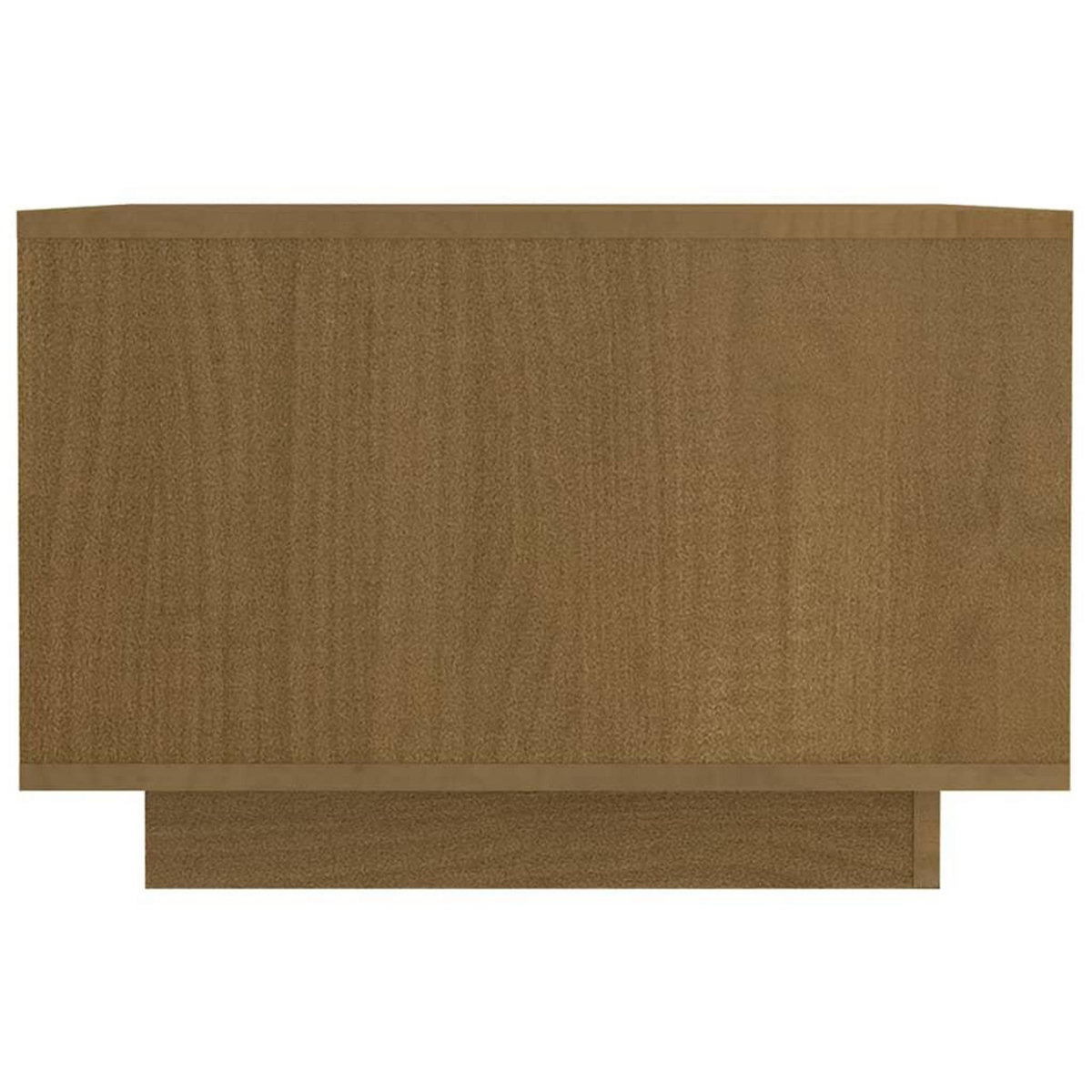 VIDAXL Table basse marron miel 50x50x33,5 cm bois de pin massif
