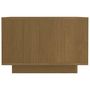 Voir la diapositive 5 : VIDAXL Table basse marron miel 50x50x33,5 cm bois de pin massif