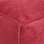 VIDAXL Pouf Velours de coton 40x40x40 cm Rouge