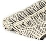 VIDAXL Tapis en laine tissee a la main 120x170 cm Noir/Blanc
