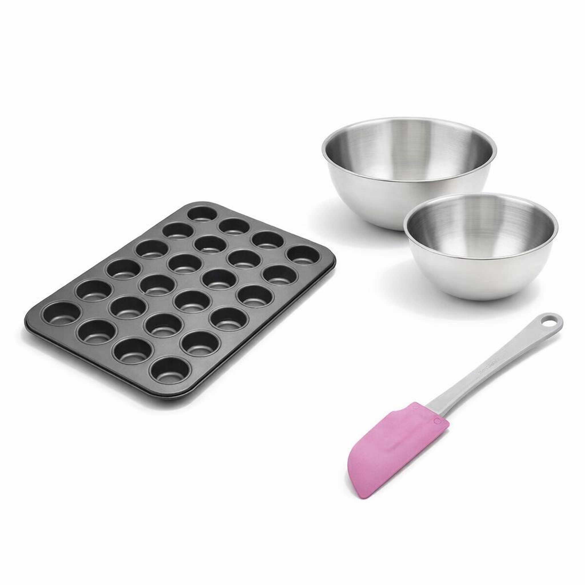ZENKER Set de 4 ustensiles de pâtisserie moule à gâteaux bol et spatule black metallic black mettallic zenker  black mettallic