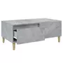 VIDAXL Table basse Gris beton 90x50x36,5 cm Bois d'ingenierie