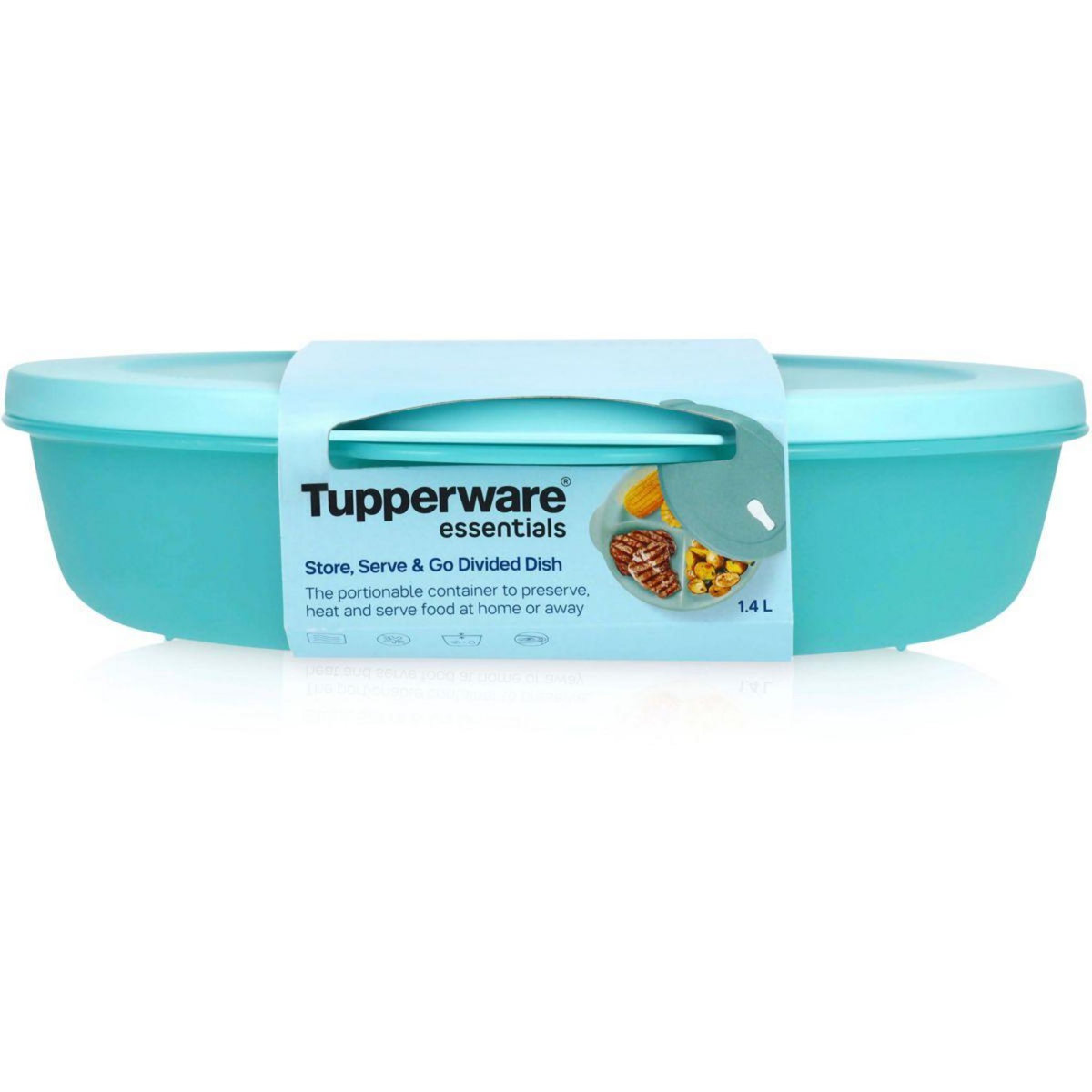 TUPPERWARE Boîte hermétique Grande assiette Crystalwave 1.4L