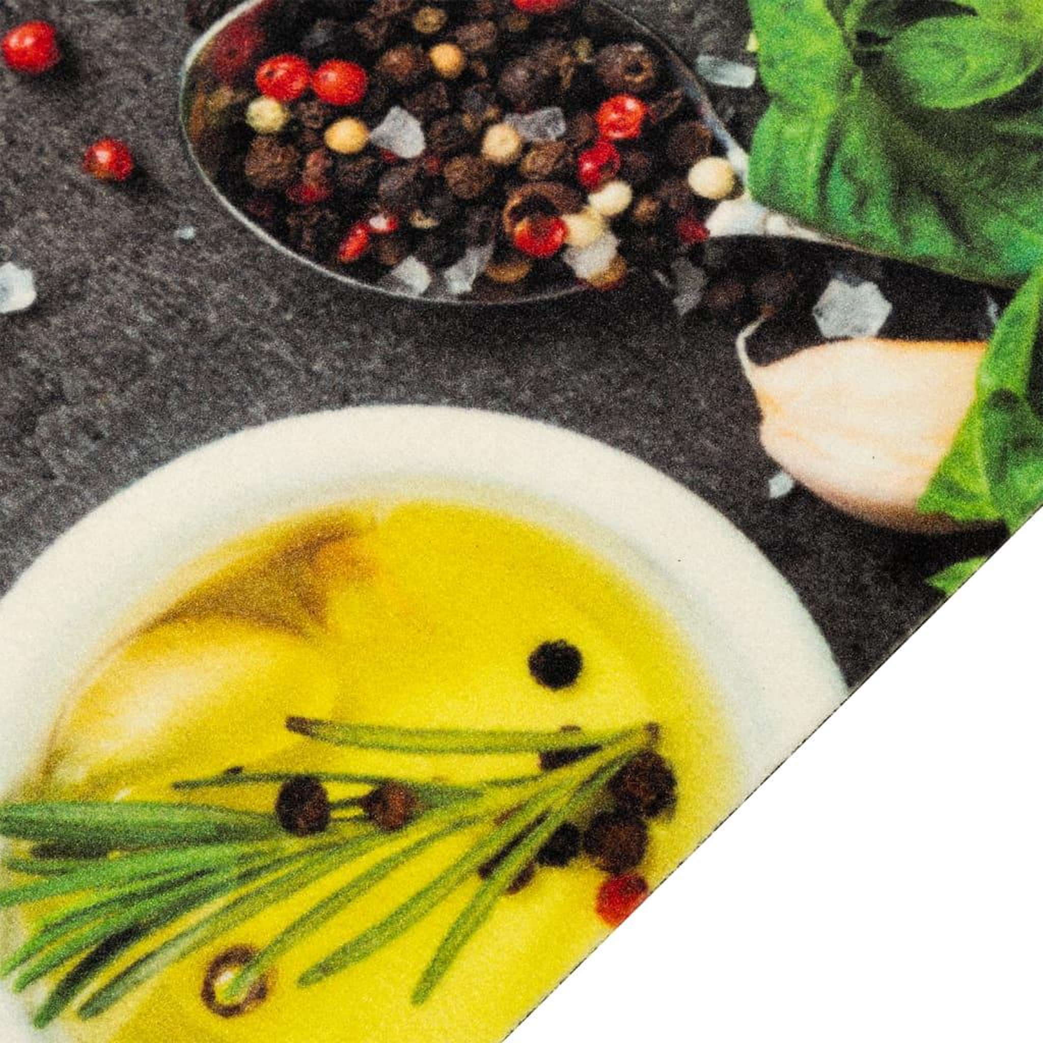 Voir la diapositive 3 : VIDAXL Tapis de cuisine lavable impression d'epices 60x300 cm velours