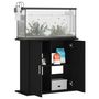 Voir la diapositive 4 : VIDAXL Support pour aquarium noir 81x36x73 cm bois d ingénierie