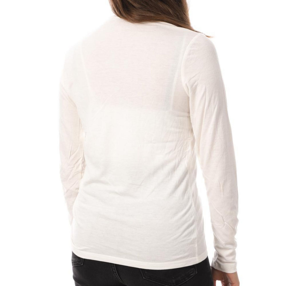 JACQUELINE DE YONG T-Shirt Manches Longues Blanc Femme JDY Suma