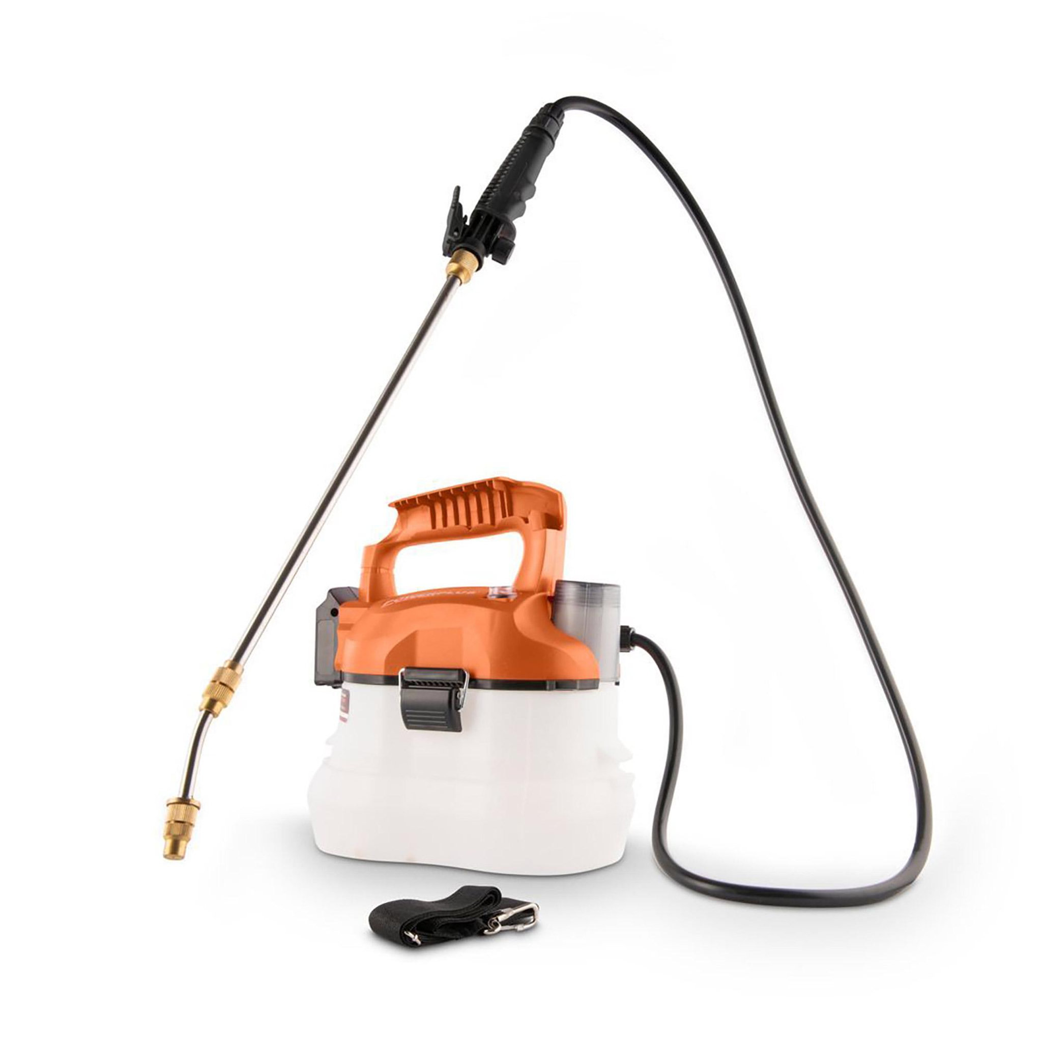 Voir la diapositive 1 : DUAL POWER Pulvérisateur à batterie 20volts 4litres