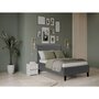 Voir la diapositive 2 : Habitat et Jardin Lit  Lina  - 90 x 190 cm - Gris foncé
