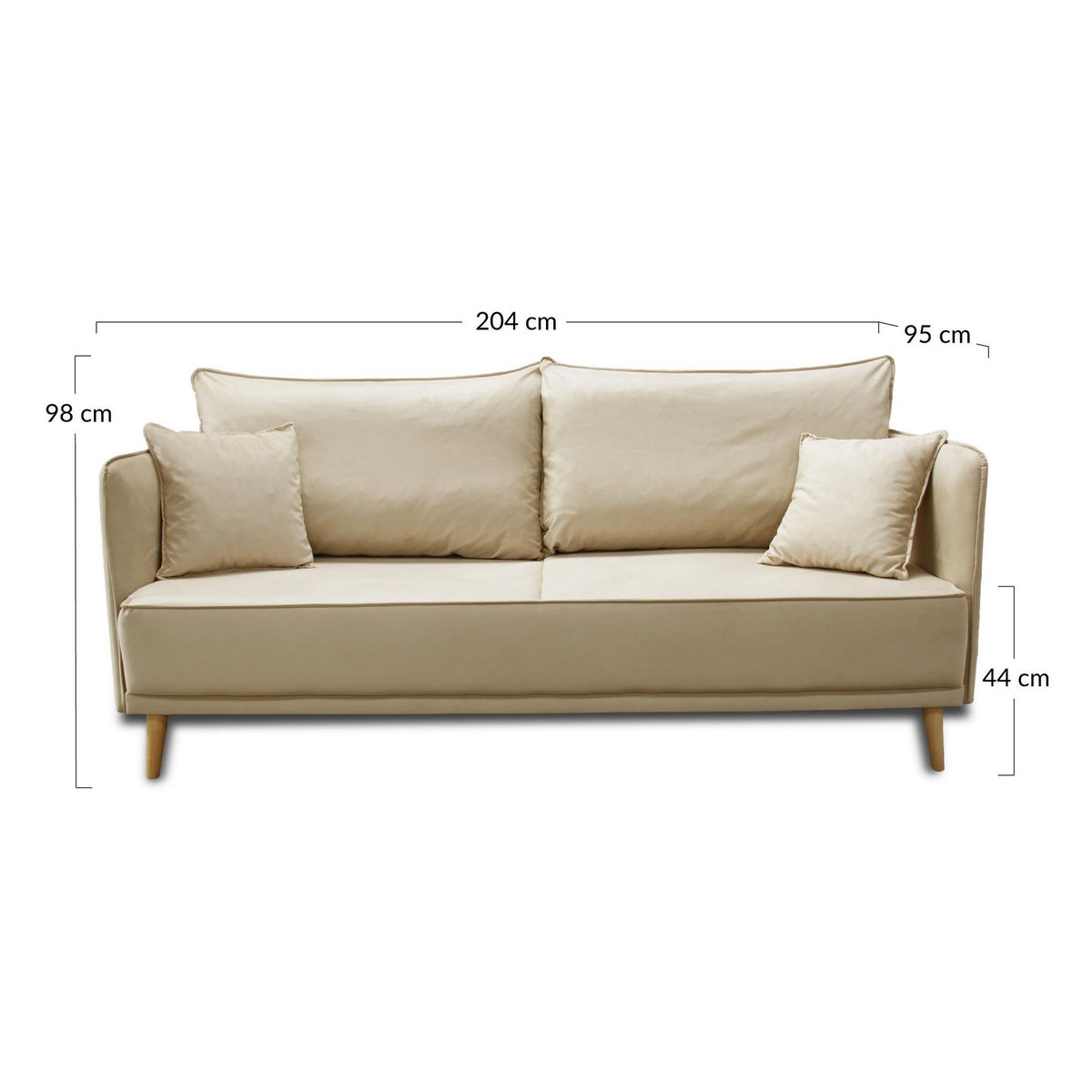 BEST MOBILIER Grenat - canapé 3 places fixe - en velours