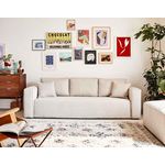 BEST MOBILIER Topaze - canapé 3 places - convertible avec coffre - en velours côtelé. Coloris disponibles : Beige, Gris, Orange, Bleu, Vert