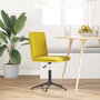 Voir la diapositive 2 : VIDAXL Chaise a manger Jaune Velours