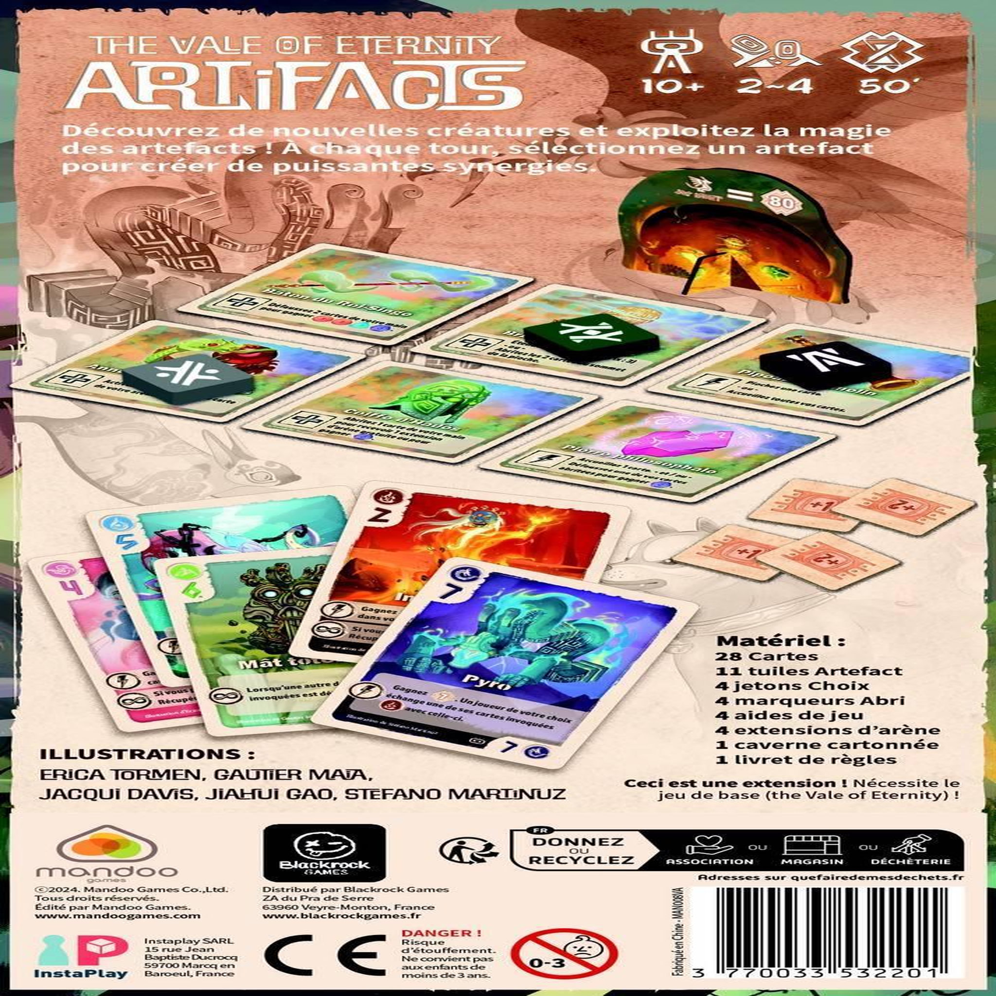 Voir la diapositive 3 : Jeu de stratégie Mandoo Games The Vale of Eternity Extension Artifacts