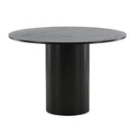 Paris Prix Table à Manger Ronde  Bianca  110cm Noir