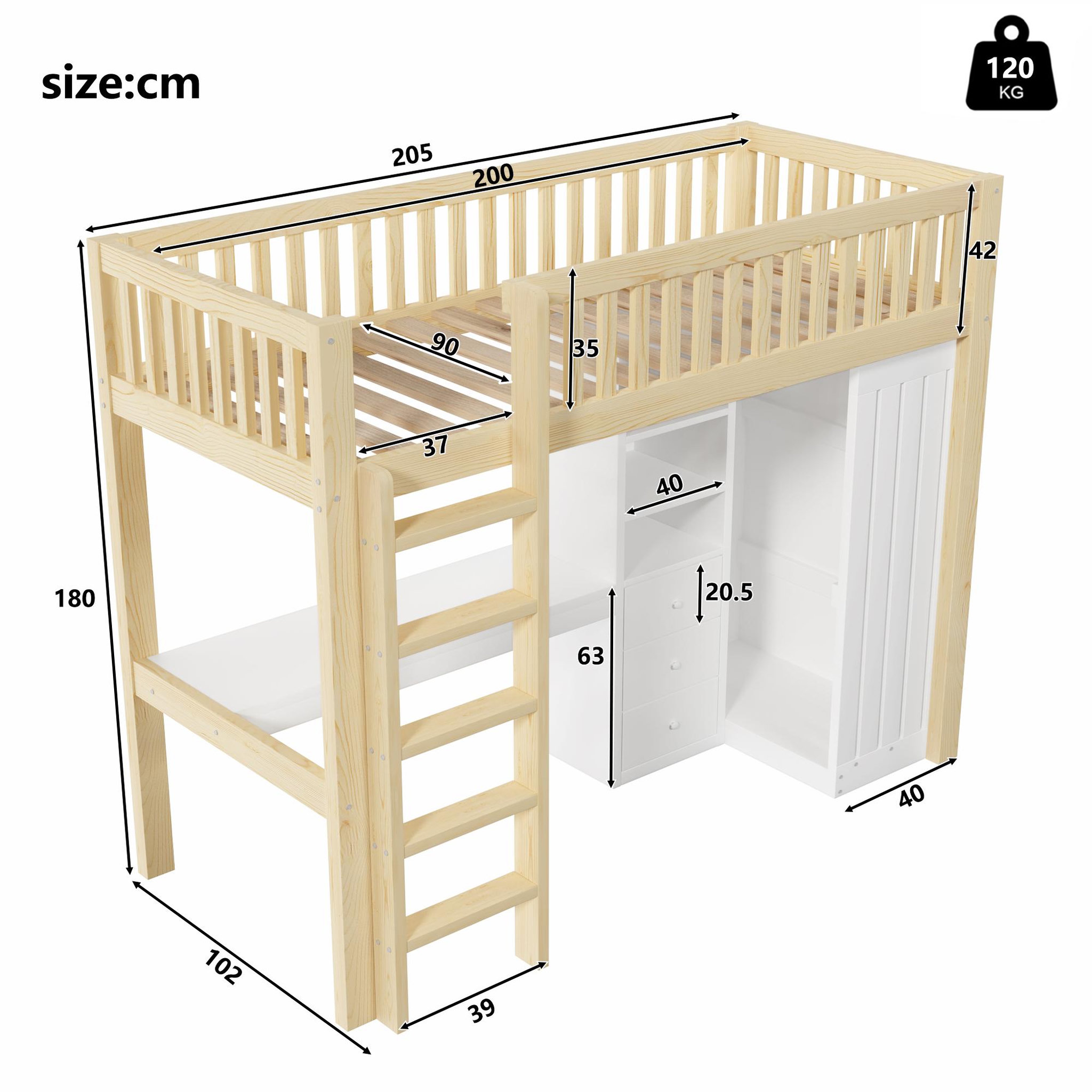 Voir la diapositive 3 : MERAX Lit mezzanine