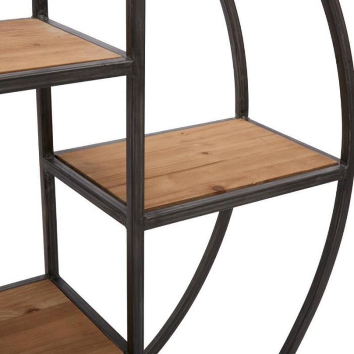 Paris Prix Etagère Murale 4 Niveaux industrielle  Torof  78cm Noir