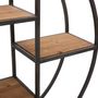 Voir la diapositive 4 : Paris Prix Etagère Murale 4 Niveaux industrielle  Torof  78cm Noir
