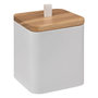 Voir la diapositive 1 : FIVE Pot à Coton en Résine  Natureo  9cm Blanc