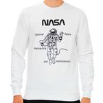 NASA Sweat  Homme Nasa 64S. Coloris disponibles : Blanc
