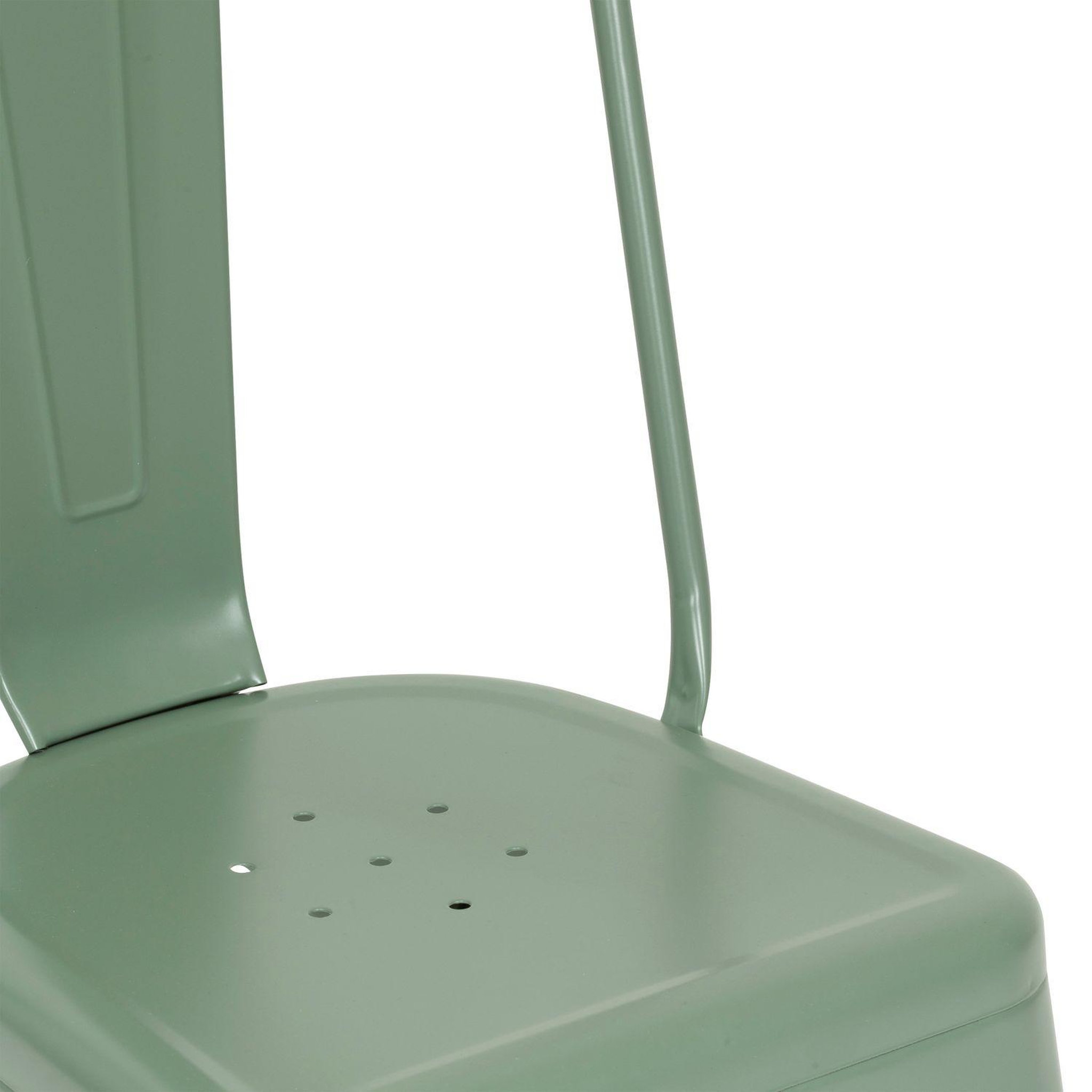 Voir la diapositive 3 : TOILINUX Lot de 4 chaises en métal NIKO