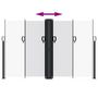 Voir la diapositive 5 : VIDAXL Auvent lateral retractable blanc 160x600 cm